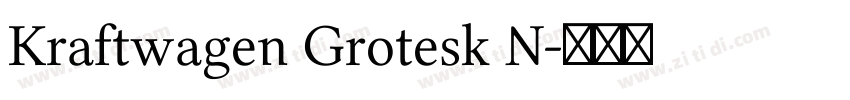 Kraftwagen Grotesk N字体转换